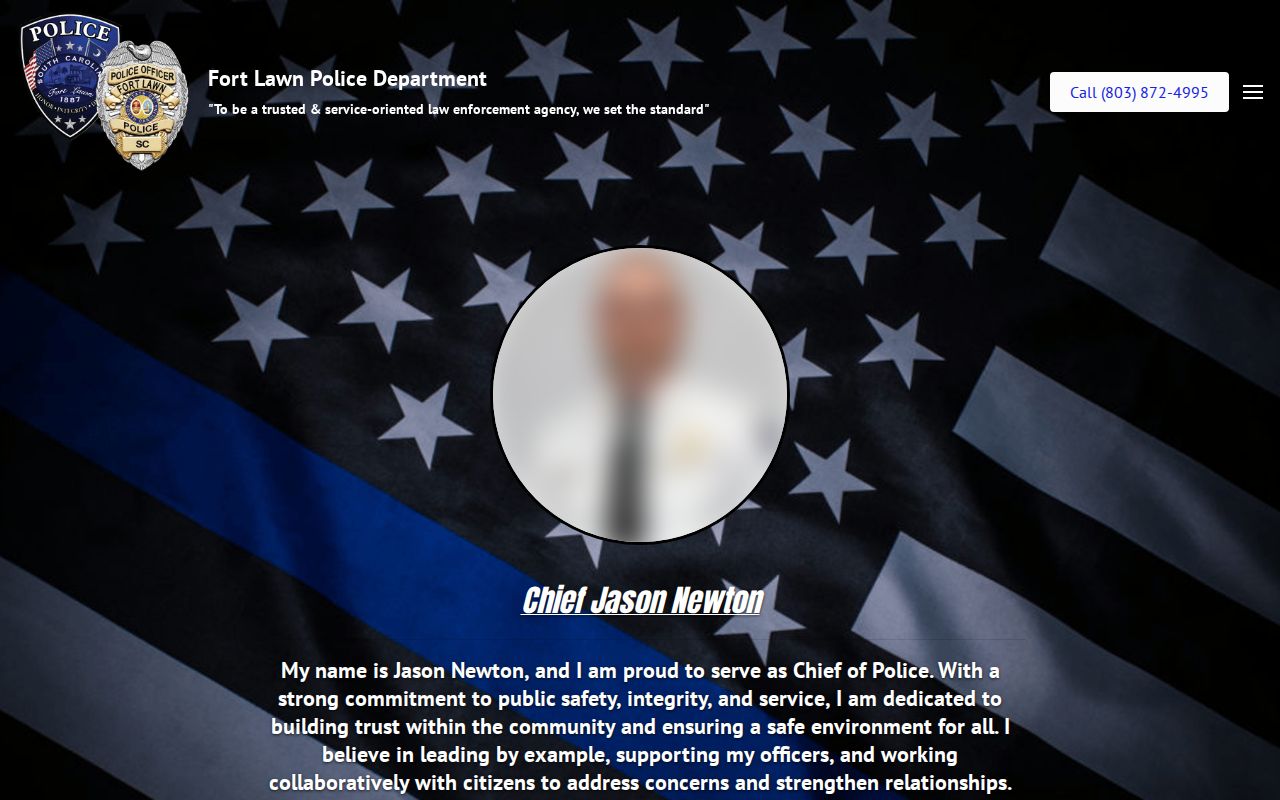 Fort Lawn Police Department contact and public information page